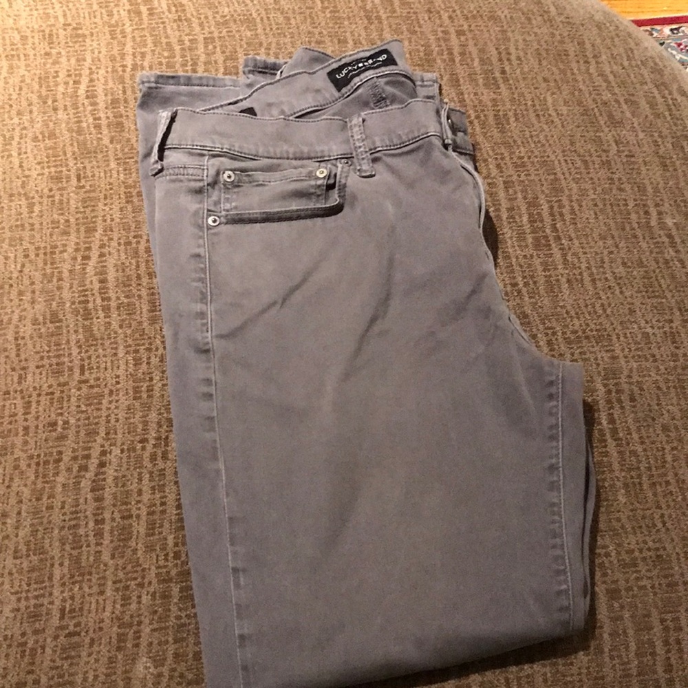 Lucky Brand Gray Men's34x32 ChinoPants410Athletic Slim,supercomfy,greatcondition